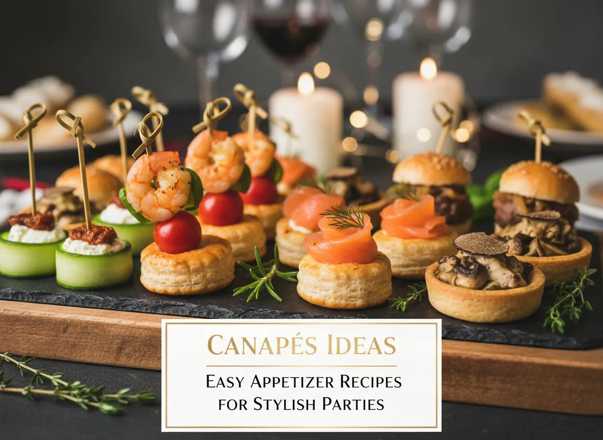 Canapés Ideas: Easy Appetizer Recipes for Stylish Parties