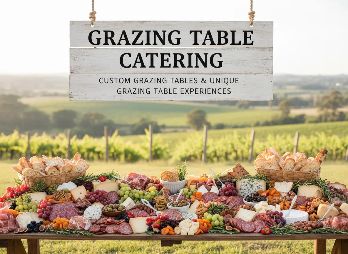 grazing table catering: custom grazing tables by Fork and Flare
