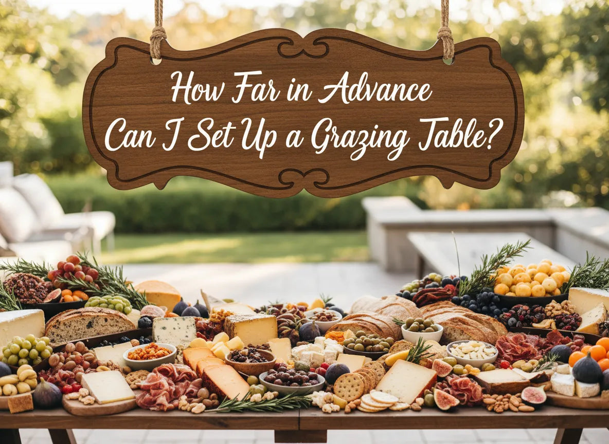 how far in advance can I setup a grazing table