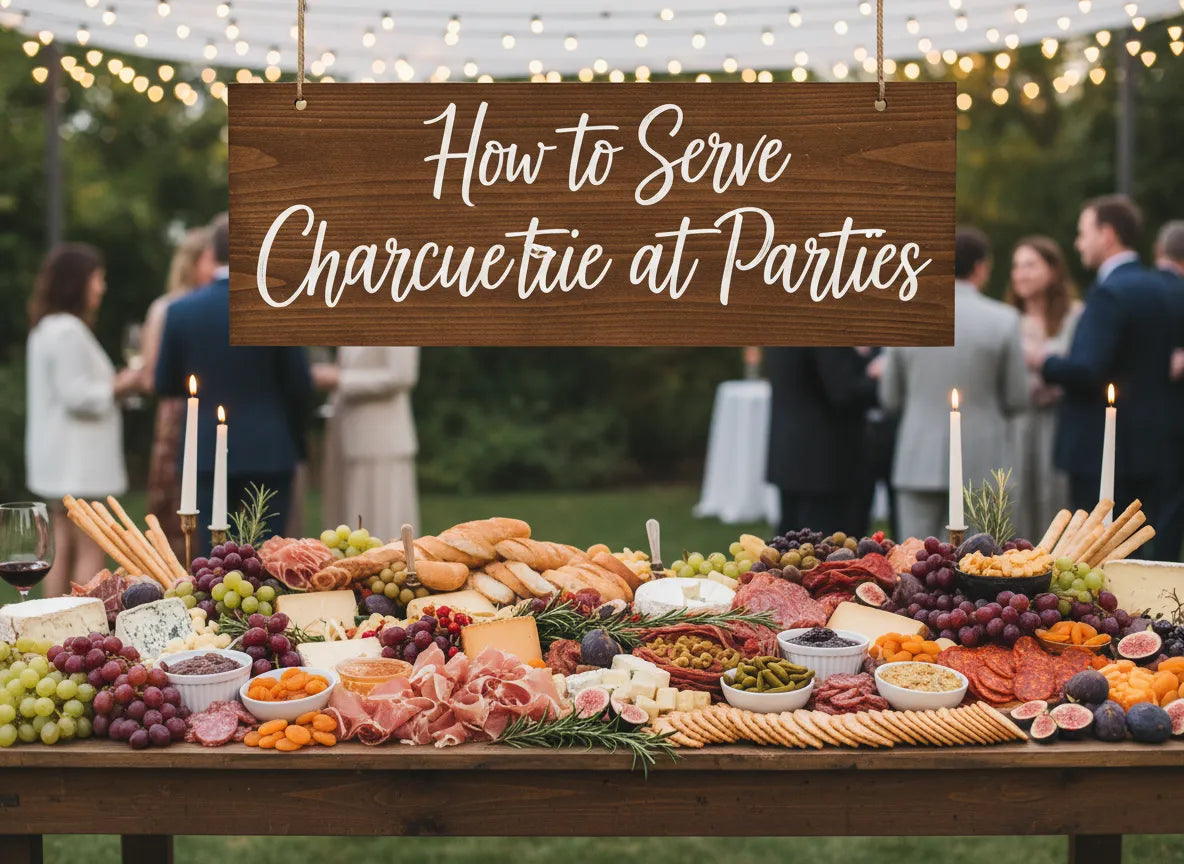 how to serve charcuterie at parties