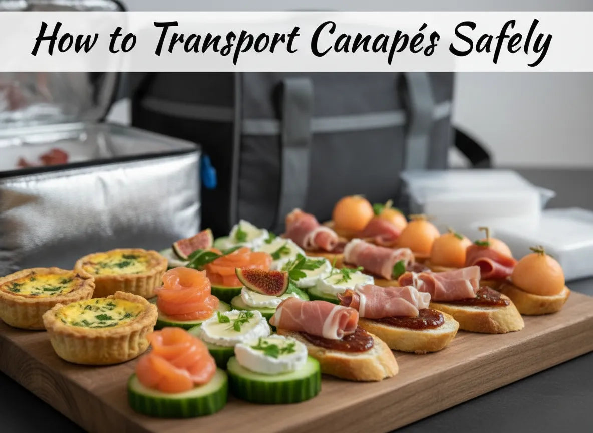 how to transport Canapes Safely by Fork and Flare