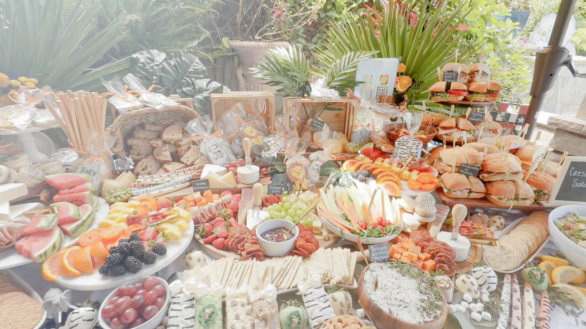 JungleGraze Baby Shower Catering in Orange County: Charcuterie Grazing Tables
