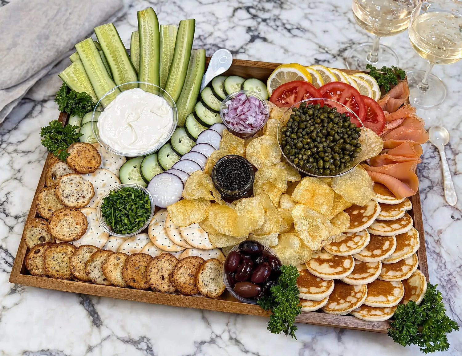 Caviar Board - Fork and Flare