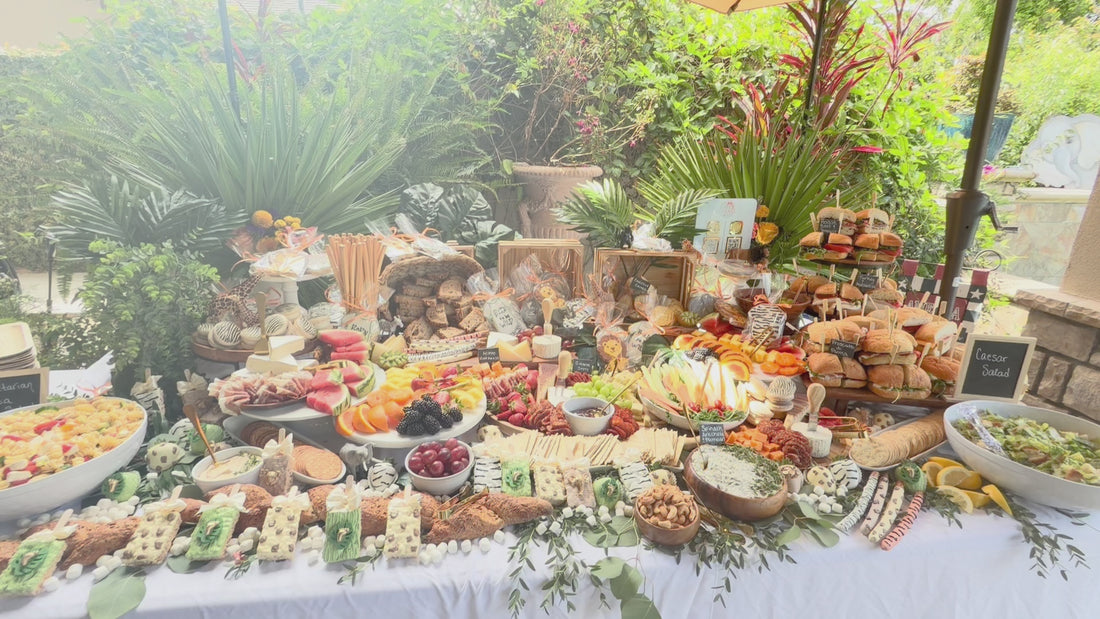 Jungle Graze Video | Baby Shower Catering in Orange County: Charcuterie Grazing Tables