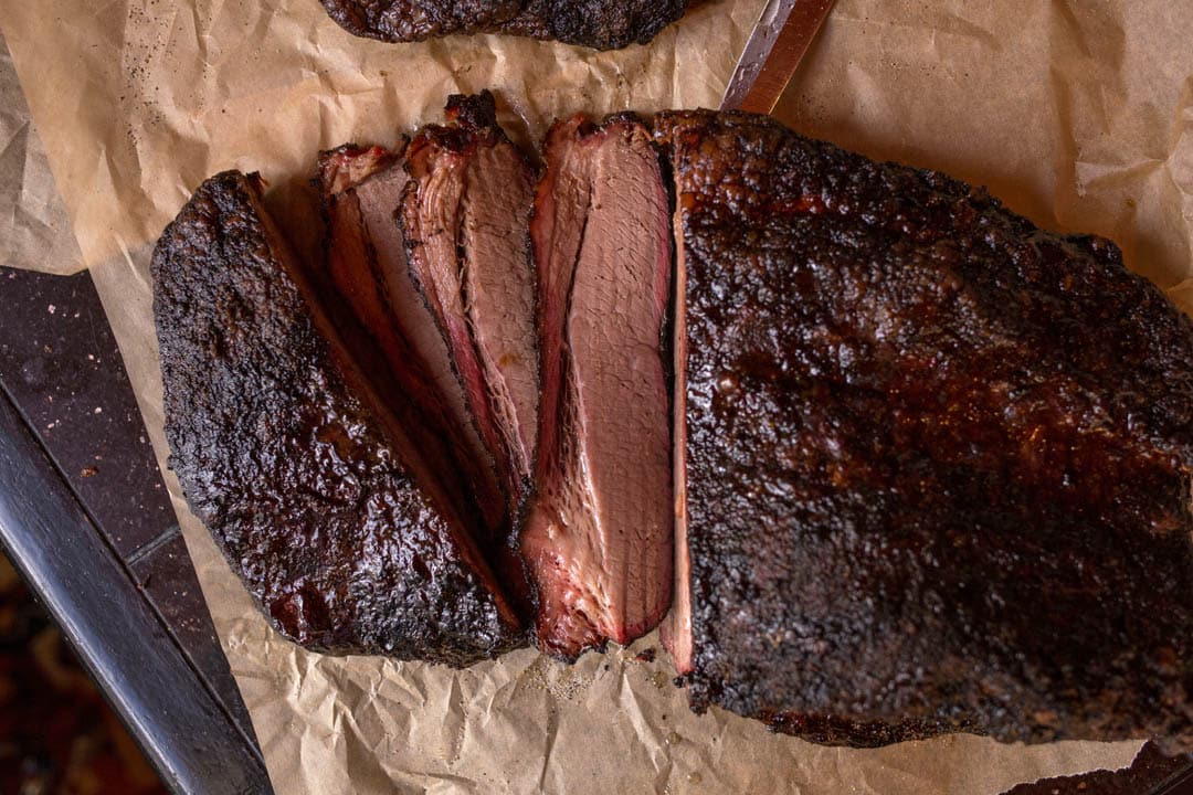 Smoked and Sliced Brisket